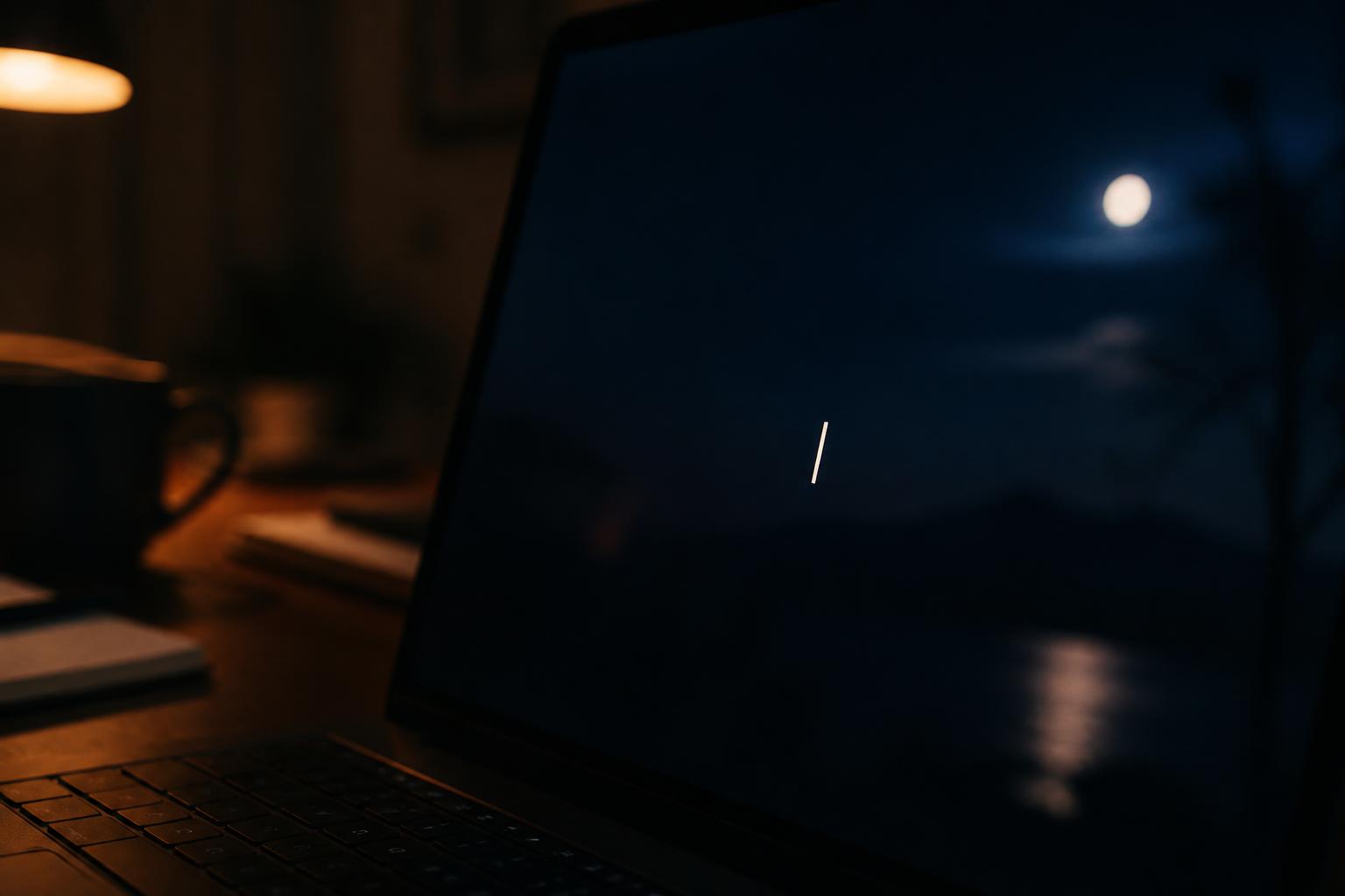 Der Cursor, der zu lange blinkt